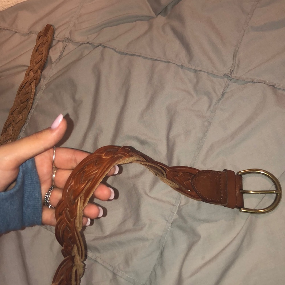 Leather belt